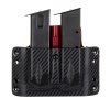 OWB - SIG Sauer P226 - vnější kydexové pouzdro na 2 zásobníky - plný sweatguard - carbon/červená