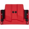 OWB - CZ P-10 C/F/S/SC - CZ P-07/09 - vnější kydexové pouzdro na 2 zásobníky - plný sweatguard - černá/červená