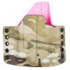 OWB - CZ P-07 + Viridian C5L + ECR - vnější kydexové pouzdro - poloviční sweatguard - multicam/růžová