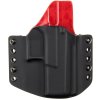OWB - CZ P-10 C - vnější kydexové pouzdro - poloviční sweatguard - černá/červená