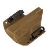OWB - Glock 19/23/32 + Inforce APLc - vnější kydexové pouzdro - poloviční sweatguard - coyote hnědá/coyote hnědá