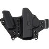 AIWB - Springfield XD-S 3.3" 9MM + zásobník - appendix vnitřní kydexové pouzdro - poloviční/plný sweatguard - ns - černá