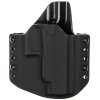 OWB - Glock 48 Rail - vnější kydexové pouzdro - poloviční sweatguard - černá/černá