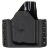 OWB - Glock 42 + Streamlight TLR-6 - vnější kydexové pouzdro - poloviční sweatguard - černá/černá