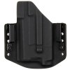 OWB - CZ P-10 S + Olight Baldr Mini - vnější kydexové pouzdro - poloviční sweatguard - černá/černá