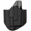 OWB - CZ P-10 C + Olight PL-2/PL-PRO Valkyrie - vnější kydexové pouzdro - poloviční sweatguard - černá/černá