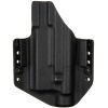 OWB - Glock 19/23/32 + Olight PL-2/PL-PRO Valkyrie - vnější kydexové pouzdro - poloviční sweatguard - černá/černá