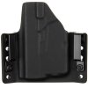 OWB - Glock 43/43X + Streamlight TLR-6 - vnější kydexové pouzdro - poloviční sweatguard - carbon/černá