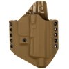 OWB - Canik TP9 Elite Combat - vnější kydexové pouzdro - poloviční sweatguard - coyote hnědá/coyote hnědá
