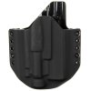 OWB - Glock 17/22/31 + Olight Baldr Pro/RL Valkyrie - vnější kydexové pouzdro - poloviční sweatguard - černá/černá