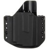 OWB - CZ P-10 C OR + Olight PL-MINI 2 Valkyrie - vnější kydexové pouzdro - poloviční sweatguard - černá/černá