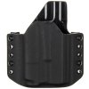 OWB - Glock 19/23/32 + Olight Baldr Mini - vnější kydexové pouzdro - poloviční sweatguard - černá/černá