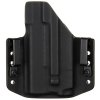 OWB - Glock 19 Gen5 - Glock 19X/45 + Olight Baldr Mini - vnější kydexové pouzdro - poloviční sweatguard - černá/černá