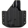 OWB - Glock 19 Gen5 - Glock 19X/45 + Streamlight TLR-8 - vnější kydexové pouzdro - poloviční sweatguard - černá/černá