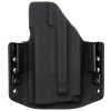 OWB - Glock 19 Gen5 - Glock 19X/45 + Olight PL-MINI 2 Valkyrie - vnější kydexové pouzdro - poloviční sweatguard - černá/černá