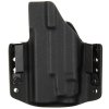 OWB - Glock 19 Gen5 - Glock 19X/45 + Streamlight TLR-7A - vnější kydexové pouzdro - poloviční sweatguard - černá/černá