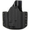 OWB - Glock 19 Gen5 - Glock 19X/45 + Streamlight TLR-7A - vnější kydexové pouzdro - poloviční sweatguard - černá/černá