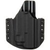 OWB - Glock 17 Gen5 + Streamlight TLR-7A - vnější kydexové pouzdro - poloviční sweatguard - černá/černá