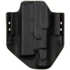 OWB - Glock 17 Gen5 + Surefire X300U-B - vnější kydexové pouzdro - bez sweatguardu - černá/černá