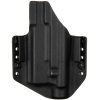OWB - Glock 19 Gen5 - Glock 19X/45 + Olight PL-2/PL-PRO Valkyrie - vnější kydexové pouzdro - poloviční sweatguard - černá/černá