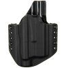 OWB - Glock 19 Gen5 - Glock 19X/45 + Olight PL-2/PL-PRO Valkyrie - vnější kydexové pouzdro - poloviční sweatguard - černá/černá