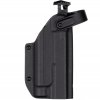 TAC - Glock 17/19 - Glock 19X/45 + Streamlight TLR-1 HL - AUTO pojistka - taktické kydexové pouzdro - černá