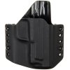 OWB - HS-9 4.0 G2 - Springfield XD-9 MOD.2 4" - vnější kydexové pouzdro - poloviční sweatguard - černá/černá