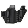 AIWB - CZ P-10 S + Olight PL-MINI 2 Valkyrie + zásobník - appendix vnitřní kydexové pouzdro - poloviční/plný sweatguard - ns - černá