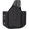 OWB - Glock 19/23/32 + Olight Baldr S - vnější kydexové pouzdro - poloviční sweatguard - černá/černá