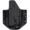 OWB - Glock 17 Gen5 + Olight Baldr Pro/RL - vnější kydexové pouzdro - poloviční sweatguard - černá/černá