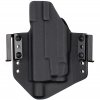 OWB - Glock 19 Gen5 - Glock 19X/45 + Streamlight TLR-7A - vnější kydexové pouzdro - poloviční sweatguard - černá/černá