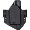 OWB - Glock 19 Gen5 - Glock 19X/45 + Streamlight TLR-7A - vnější kydexové pouzdro - poloviční sweatguard - černá/černá