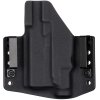 OWB - Glock 43X Rail MOS + Streamlight TLR-7 Sub - vnější kydexové pouzdro - poloviční sweatguard - černá/černá