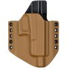 OWB - Glock 19 Gen5 - Glock 19X/45 - vnější kydexové pouzdro - poloviční sweatguard - coyote hnědá/černá