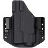 OWB - Glock 19 Gen5 - Glock 19X/45 + Fenix GL22 - vnější kydexové pouzdro - poloviční sweatguard - černá/černá