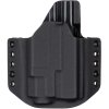 OWB - Glock 19 Gen5 - Glock 19X/45 + Fenix GL22 - vnější kydexové pouzdro - poloviční sweatguard - černá/černá