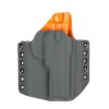 OWB - CZ 75 SP-01 Shadow - CZ 75 SP-01 Tactical - vnější kydexové pouzdro - poloviční sweatguard - tmavě šedá/oranžová