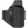 FROGY - Glock 43/43X - Glock 43X Rail MOS - vnější kydexové pouzdro - poloviční sweatguard - černá