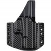 OWB - Glock 19/23/32 - Glock 19X/45 - vnější kydexové pouzdro - plný sweatguard - carbon/černá