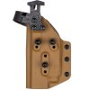 TAC - Glock 17/19 - Glock 19X/45 + Streamlight TLR-7A - AUTO pojistka - taktické kydexové pouzdro - coyote hnědá 3 mm