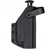 TAC - Glock 17/19 - Glock 19X/45 + Streamlight TLR-7 X - AUTO pojistka - taktické kydexové pouzdro - černá