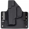 OWB - Ruger MAX-9 - vnější kydexové pouzdro - poloviční sweatguard - černá/černá