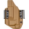 FROGY - Glock 19/23/32 - Glock 19X/45 + Streamlight TLR-1 HL - vnější kydexové pouzdro - poloviční sweatguard - coyote hnědá