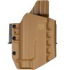 FROGY - Glock 19/23/32 - Glock 19X/45 + Streamlight TLR-1 HL - vnější kydexové pouzdro - poloviční sweatguard - coyote hnědá