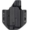 OWB - Glock 17 Gen5 + Olight Baldr Pro R - vnější kydexové pouzdro - poloviční sweatguard - černá/černá
