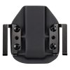 FROGY 1M - Glock 17/19 - vnější kydexové pouzdro na 1 zásobník - plný sweatguard - černá/černá