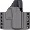 OWB - Glock 43X Rail MOS - vnější kydexové pouzdro - poloviční sweatguard - tmavě šedá/černá