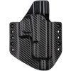 OWB - Glock 19/23/32 - Glock 19X/45 + ZÁVIT - vnější kydexové pouzdro - poloviční sweatguard - carbon/černá