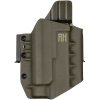 FROGY - Glock 19/23/32 - Glock 19X/45 + Streamlight TLR-1 HL - vnější kydexové pouzdro - poloviční sweatguard - olivová