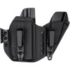 AIWB - Glock 19/23/32 - Glock 19X/45 + Streamlight TLR-7 X + zásobník - appendix vnitřní kydexové pouzdro - poloviční/plný sweatguard - ns - černá/černá